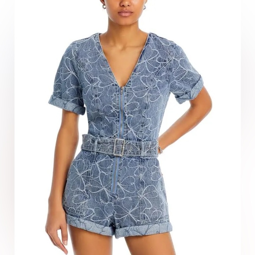Ramy Brook Galilea Denim Romper